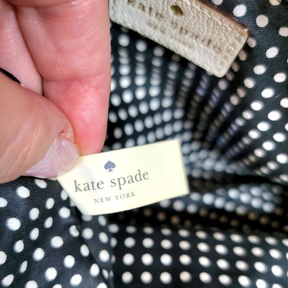 Kate Spade NY Cream Ivory Leather Shoulder Handbag, + Scarf/ Pompom, Non Smoking - Picture 14 of 14